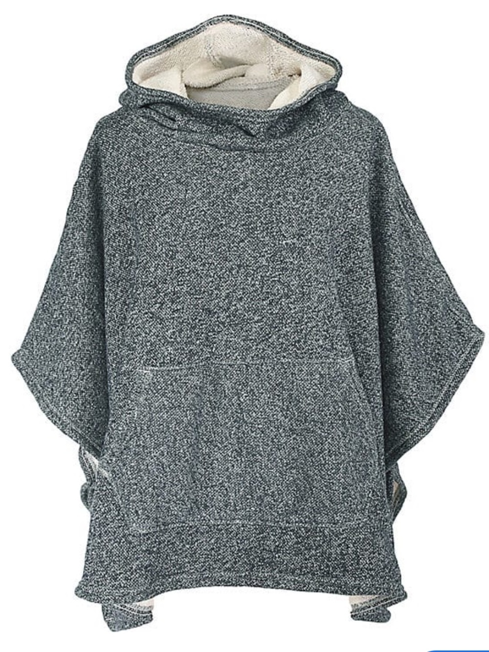 Stormy Kromer the adventurer poncho cotton sweatshirt sweater pullover grey